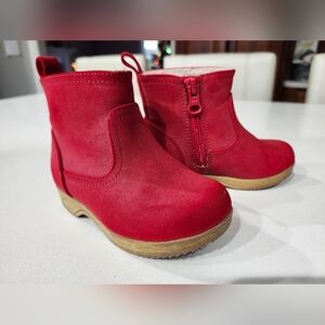 Little Girls Cat & Jacl Red Boots Size 6